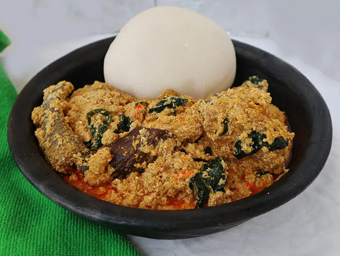 Pounded Yam and Egusi Soup